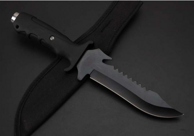 K--7368 Night Dragon fixed knife