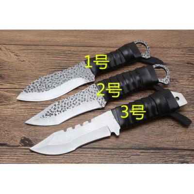 One-piece steel forged small hunting knife (k sheath)