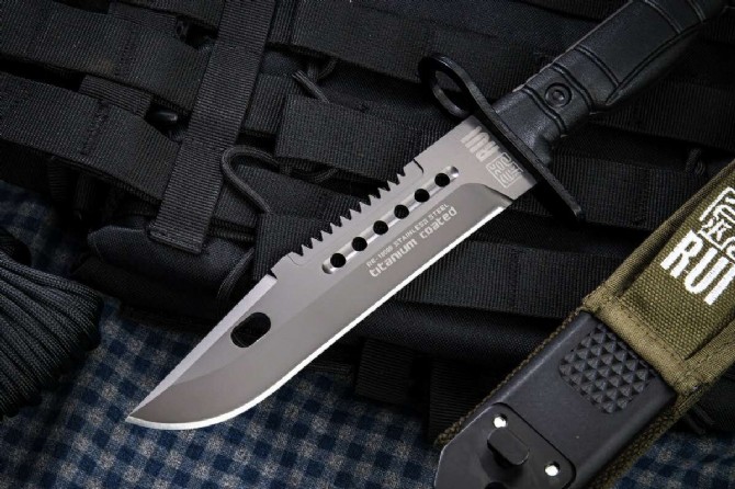 U.S. Navy SEAL active duty bayonet (with different logos)