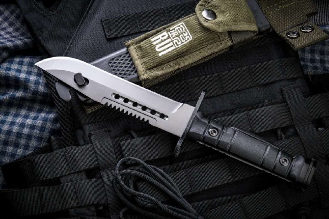 U.S. Navy SEAL active duty bayonet (with different logos)