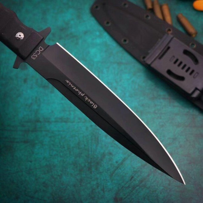 [Russia-Black Phoenix Tactical Knife] Black Titanium Version