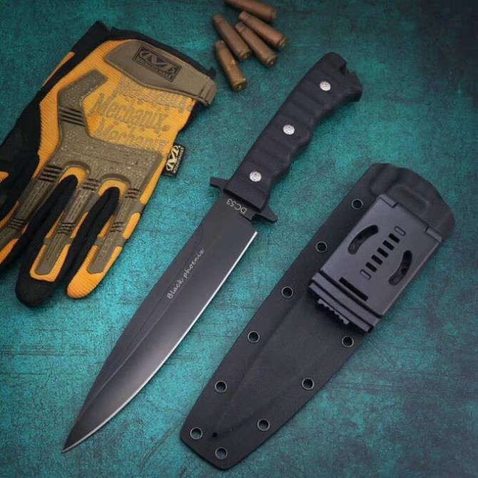 [Russia-Black Phoenix Tactical Knife] Black Titanium Version