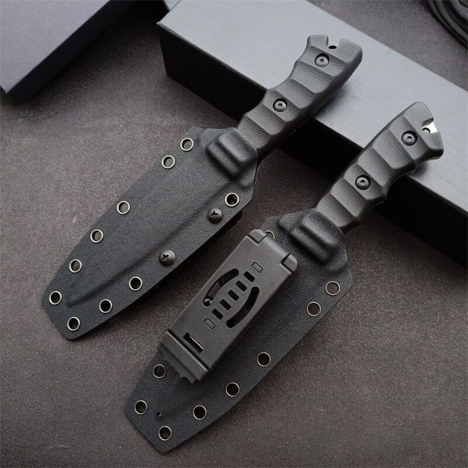 Small Russian-Black Phoenix tactical knife (sanded version and black titanium version)