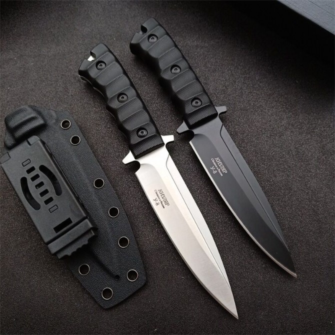 Small Russian-Black Phoenix tactical knife (sanded version and black titanium version)