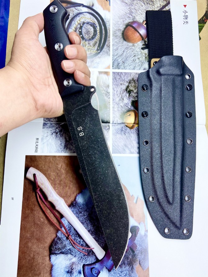 2021 new model (B.S) replica Bass outdoor straight knife