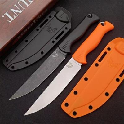 New Butterfly Benchmade 15500 Meatcrafter Hunting Survival Knife (Black and Orange)