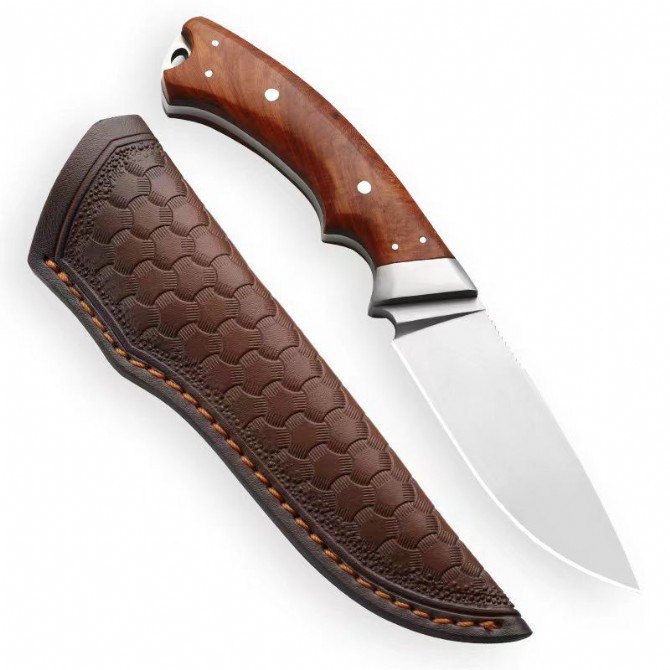 Red hunting knife