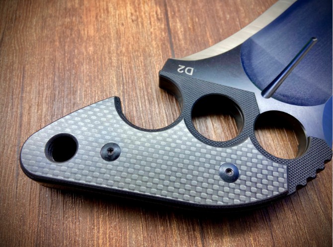 New product Nemoto designed by Nemoto Tomo, carbon fiber push dagger heavy-duty fixed knife