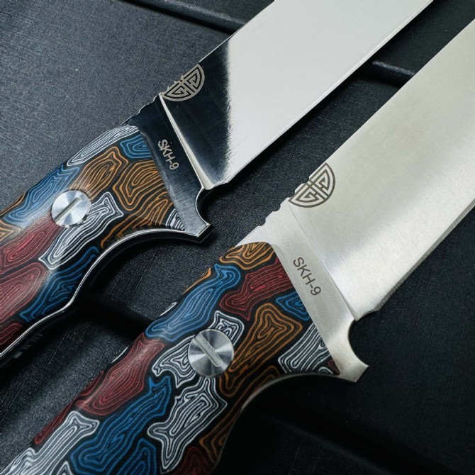 Yuan blade handmade straight knife