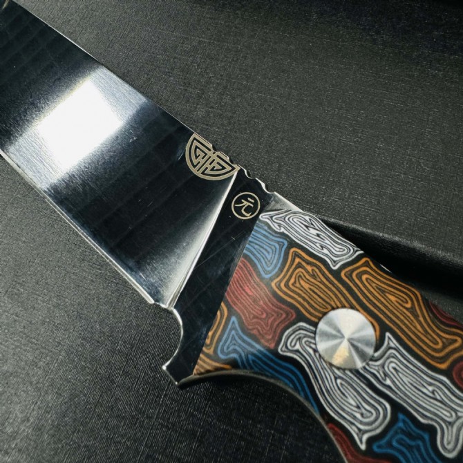 Yuan blade handmade straight knife