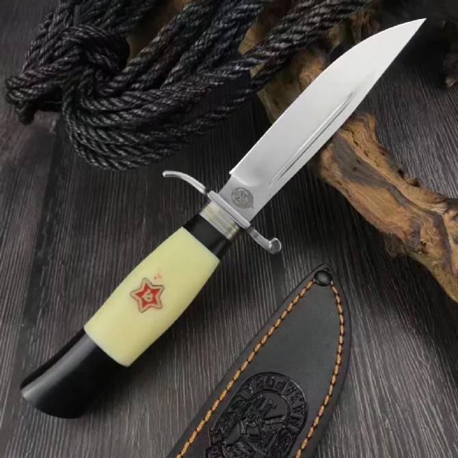 New patriot fixed knife white