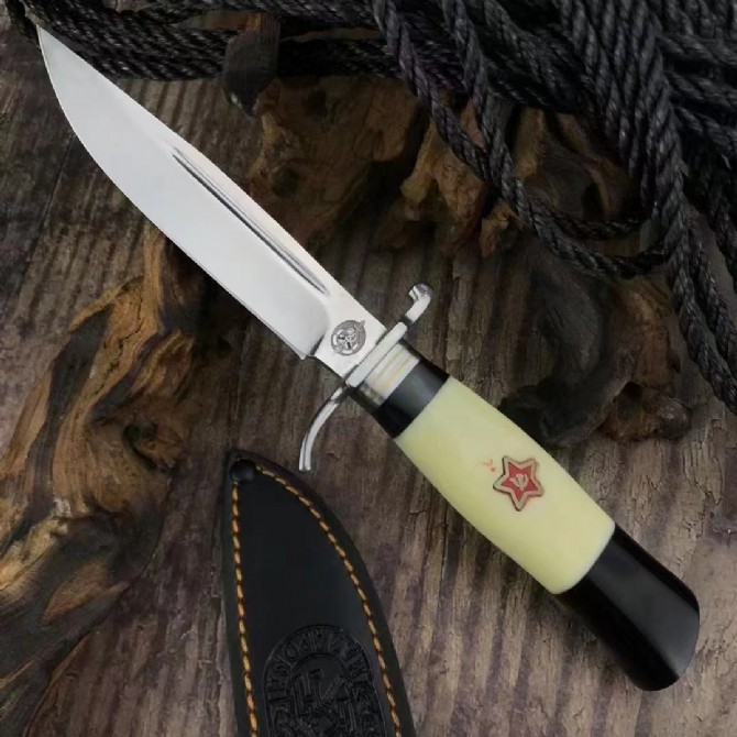 New patriot fixed knife white