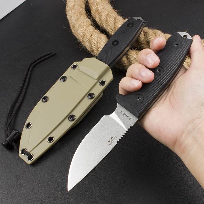 OEM version American ESEE-3 Rowen tactical small fixed knife