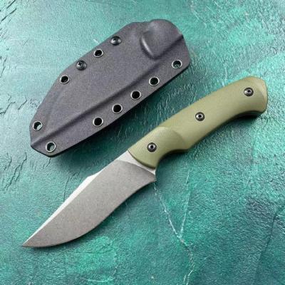 BK-003 fixed knife (green hand...