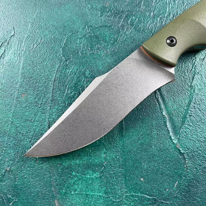 BK-003 fixed knife (green handle)