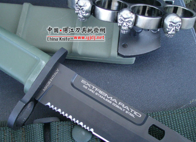 Super fine imitation of Extreme Force Fulcrum I Bayonet (OEM version) Green Army Spur (green handle, black blade)