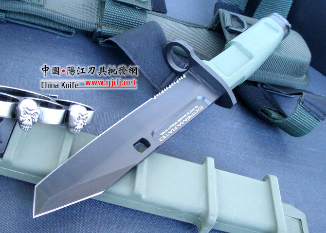 Super fine imitation of Extreme Force Fulcrum I Bayonet (OEM version) Green Army Spur (green handle, black blade)