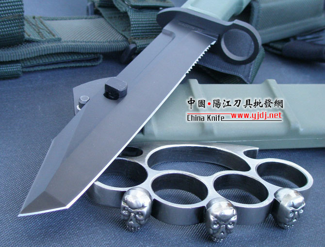 Super fine imitation of Extreme Force Fulcrum I Bayonet (OEM version) Green Army Spur (green handle, black blade)