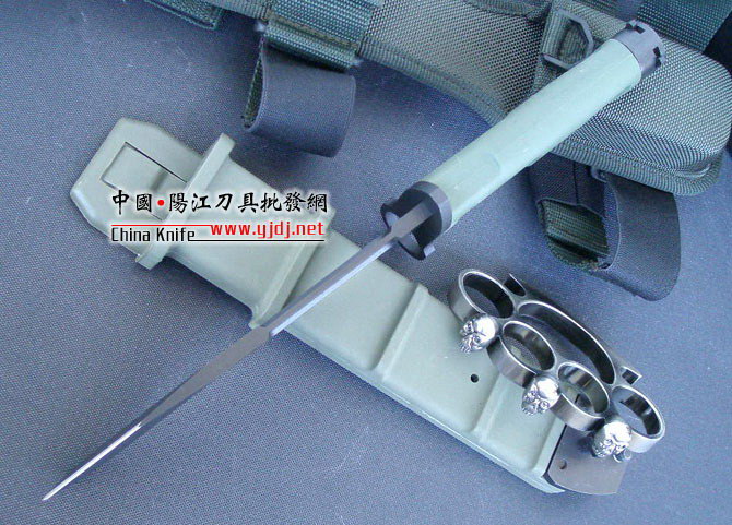 Super fine imitation of Extreme Force Fulcrum I Bayonet (OEM version) Green Army Spur (green handle, black blade)