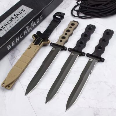 New butterfly Benchmade 185BK socp special tactical straight knife G10 handle
