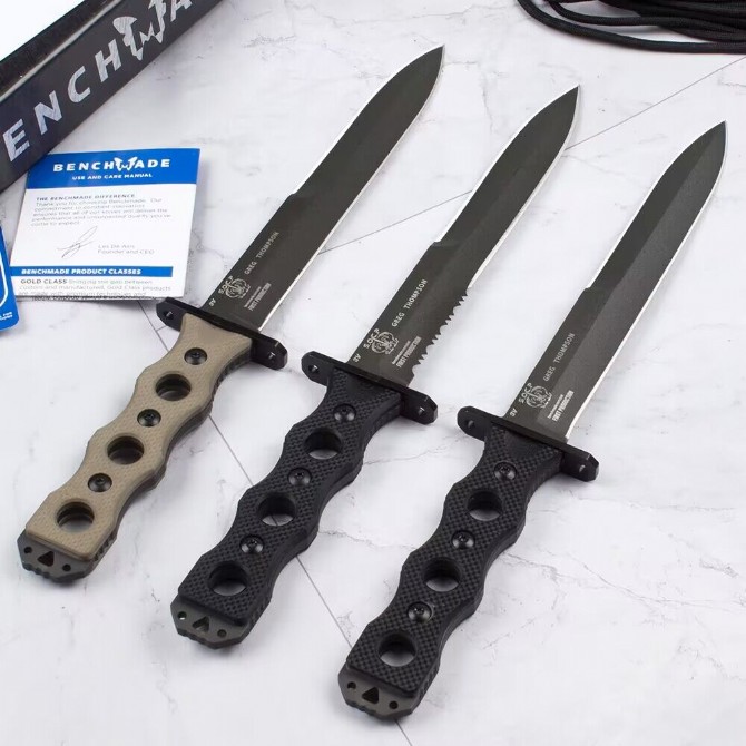 New butterfly Benchmade 185BK socp special tactical straight knife G10 handle