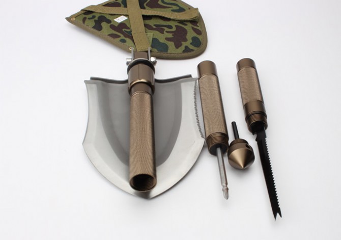 Outdoor multifunctional folding military shovel (small size)