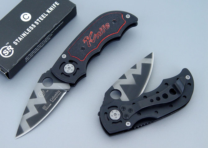 SR200 pocket knife-tiger pattern version