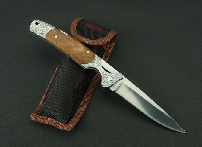 White steel small waist folding knife