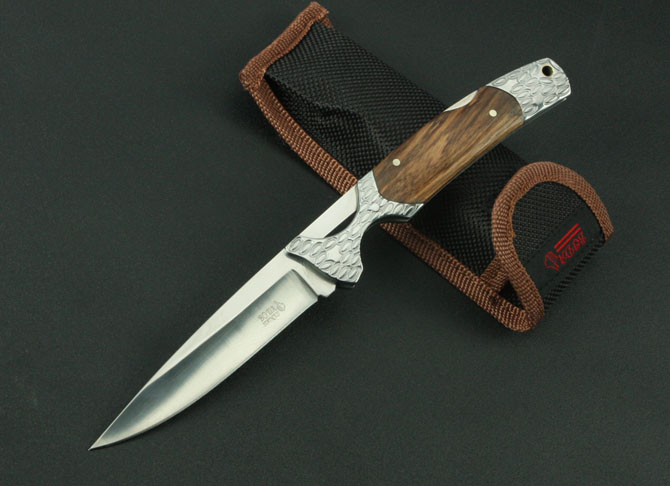 White steel small waist folding knife