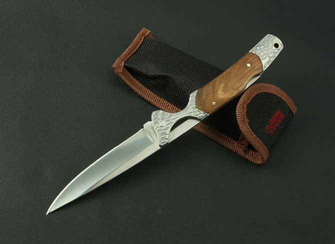 White steel small waist folding knife