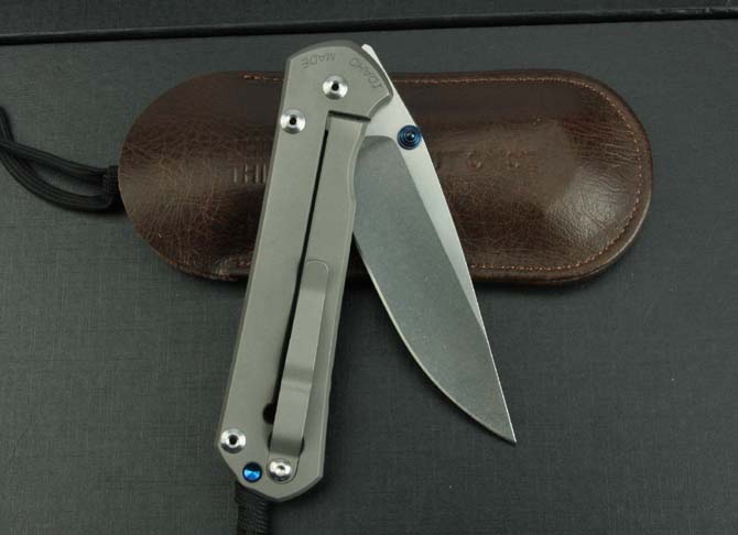 Krishoff—Brilliant Titanium Handled Folding Knife