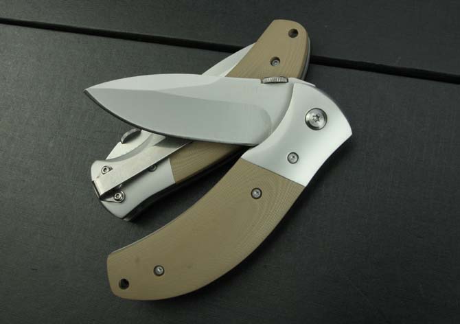 KT-038 desert color G10 handle folding knife