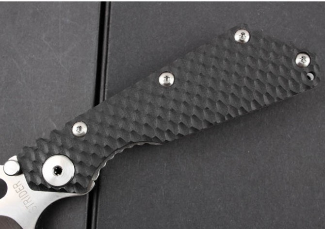 Tank—Steel Lock Honeycomb Handle Folding Knife