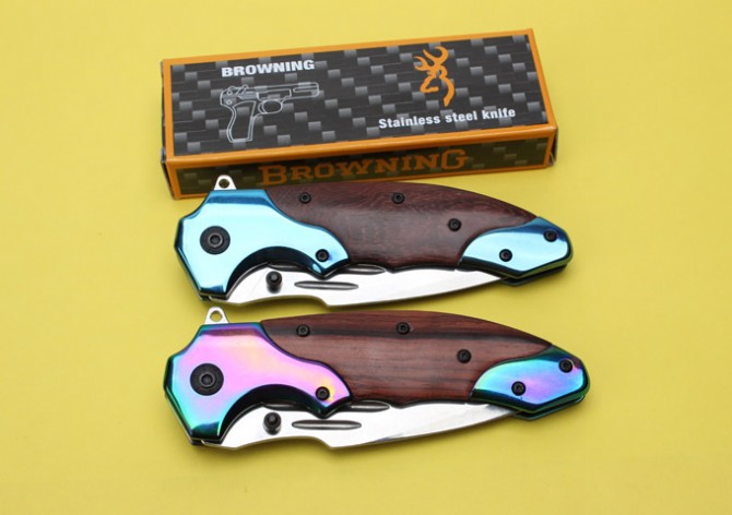 Browning F-76 Quick Opening Folding Knife (Double Steel Head)