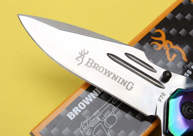 Browning F-76 Quick Opening Folding Knife (Double Steel Head)