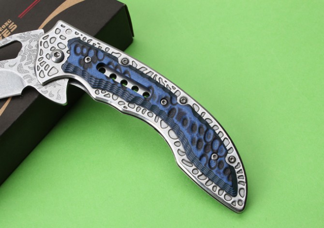 SR-638DE high-end bearing quick-opening folding knife