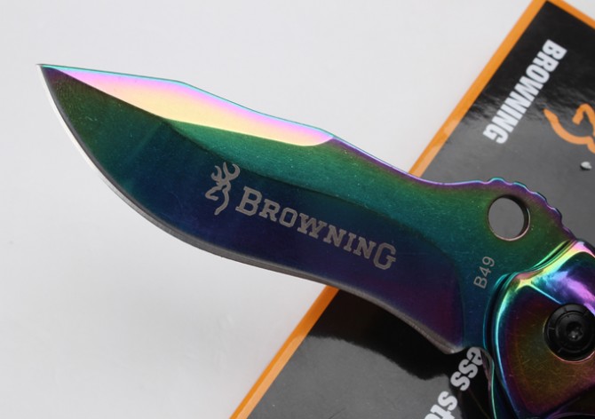 Browning—B49 quick-opening folding knife (colored titanium)