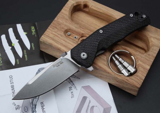 High quality steel lion titanium alloy pocket knife