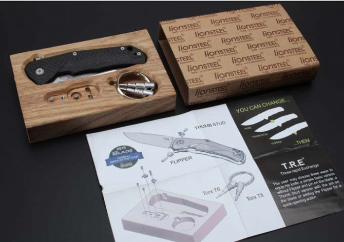 High quality steel lion titanium alloy pocket knife