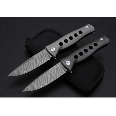 Bear Head - Qilan titanium handle folding knife