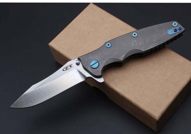 High quality zero error ZT0392 titanium alloy folding knife (sand version)