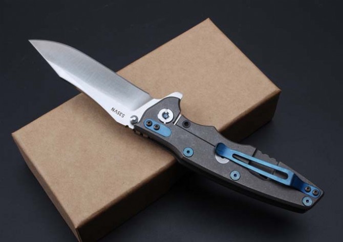 High quality zero error ZT0392 titanium alloy folding knife (sand version)