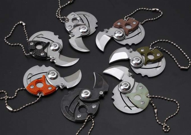 coin buckle knife