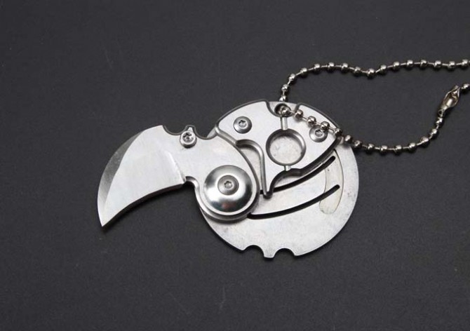 coin buckle knife