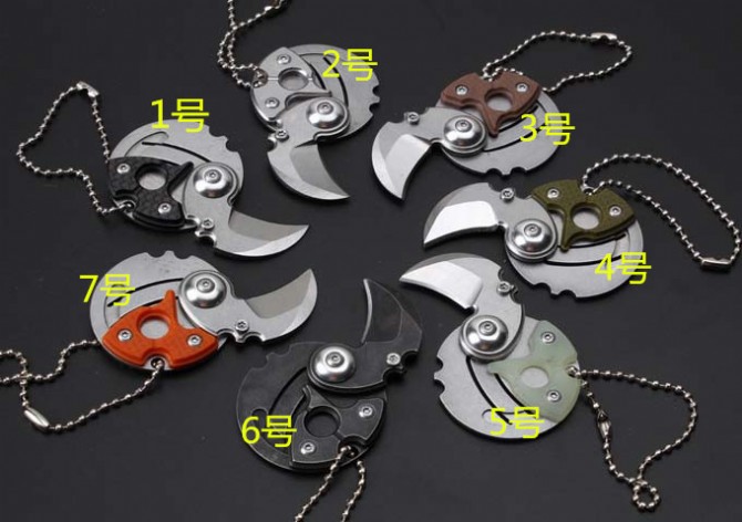 coin buckle knife