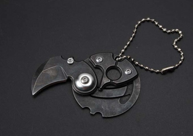 coin buckle knife