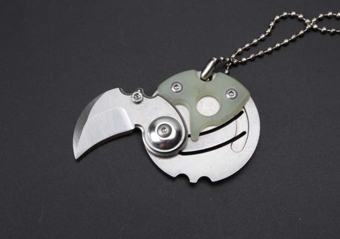 coin buckle knife