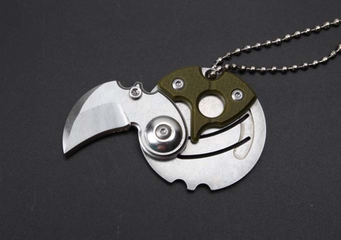 coin buckle knife