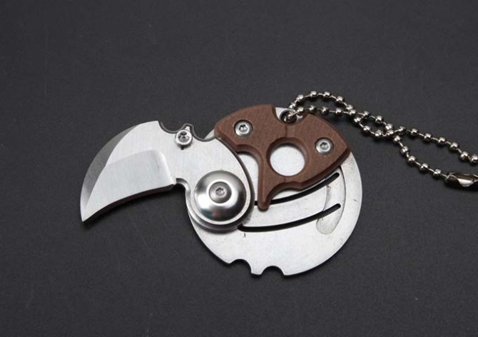 coin buckle knife