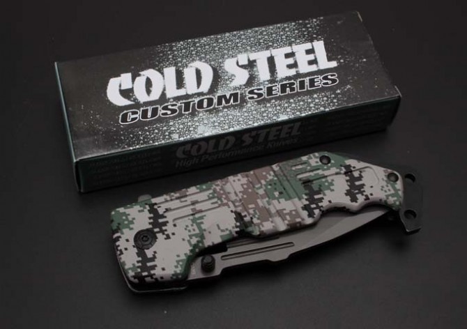 Cold Steel DA-89 camouflage handle quick-opening folding knife